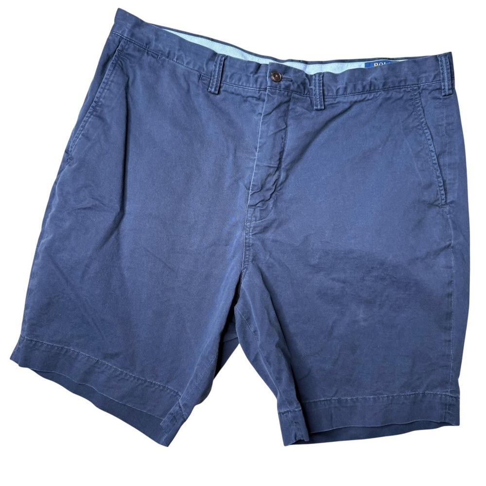 Polo Ralph Lauren Mens Stretch Classic Fit Chino‎ Shorts Blue Size 38